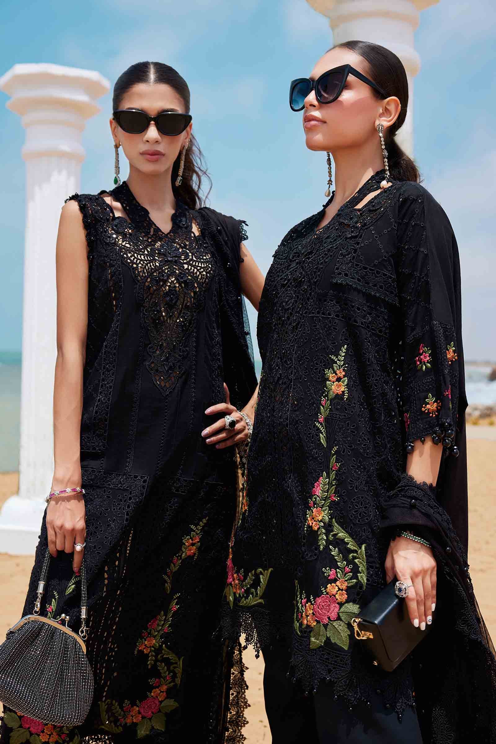 3 Piece Unstitched Embroidered Lawn Suit | EID LAWN-25-01 - Image 5
