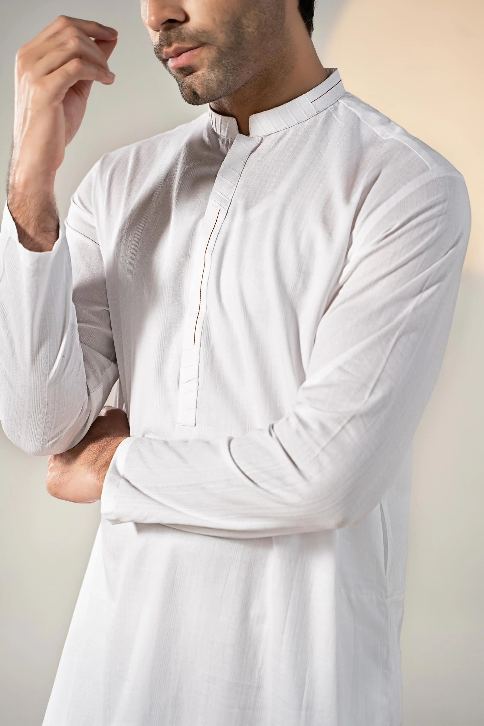 Self Dobby Kurta - Image 5