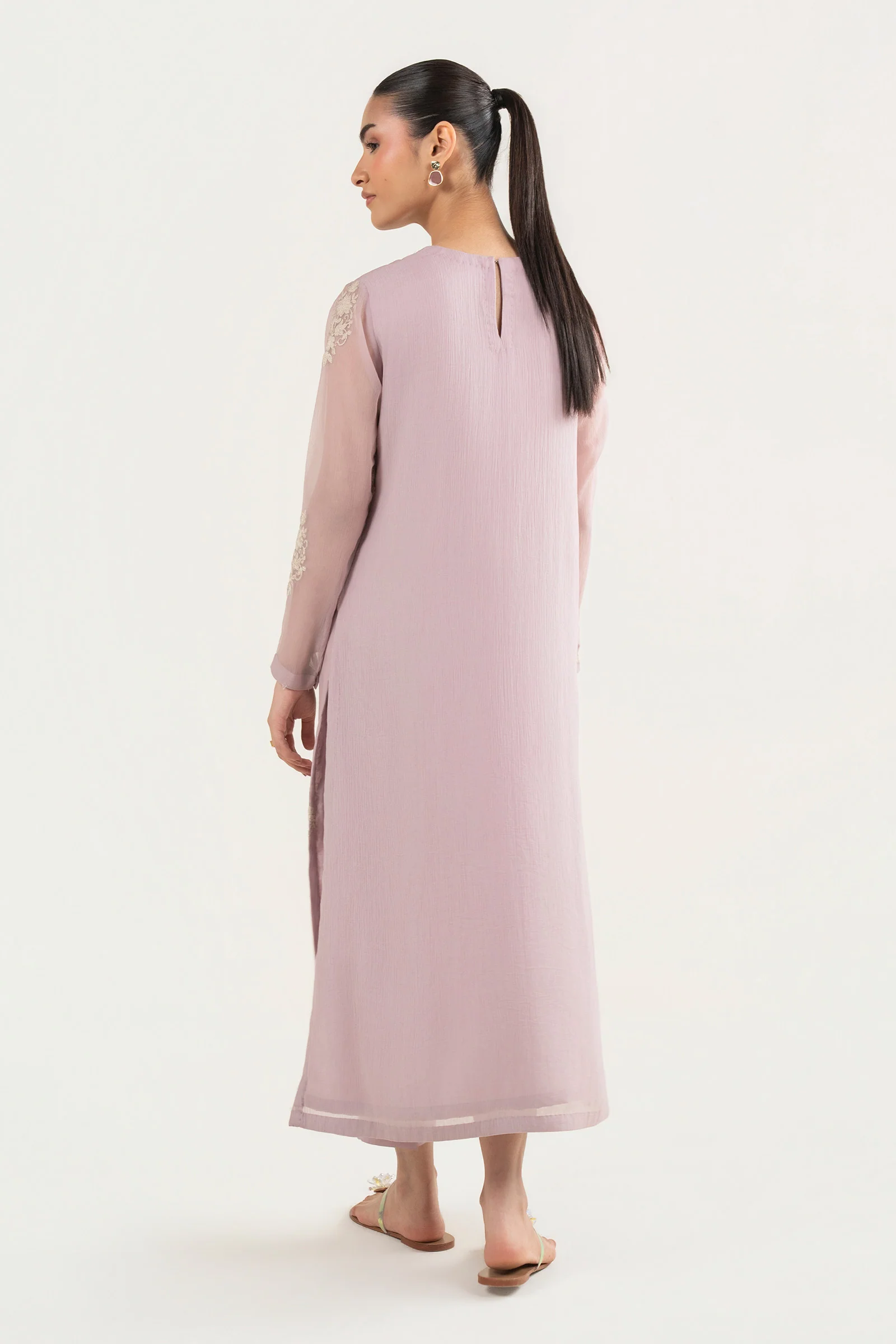 2 Pc Embroidered Chiffon Suit - Image 6