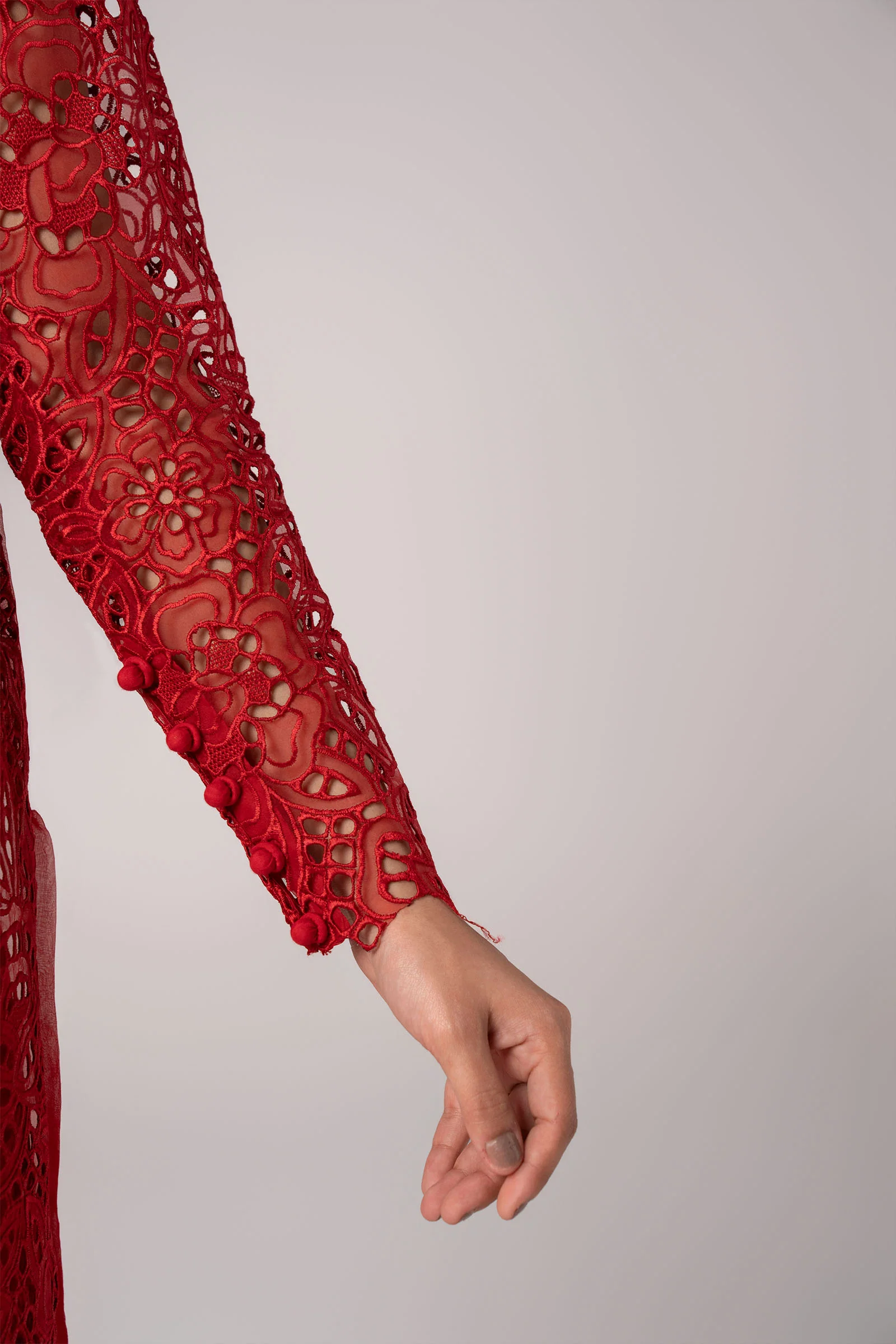 2 Pc Embroidered Organza Suit - Image 6