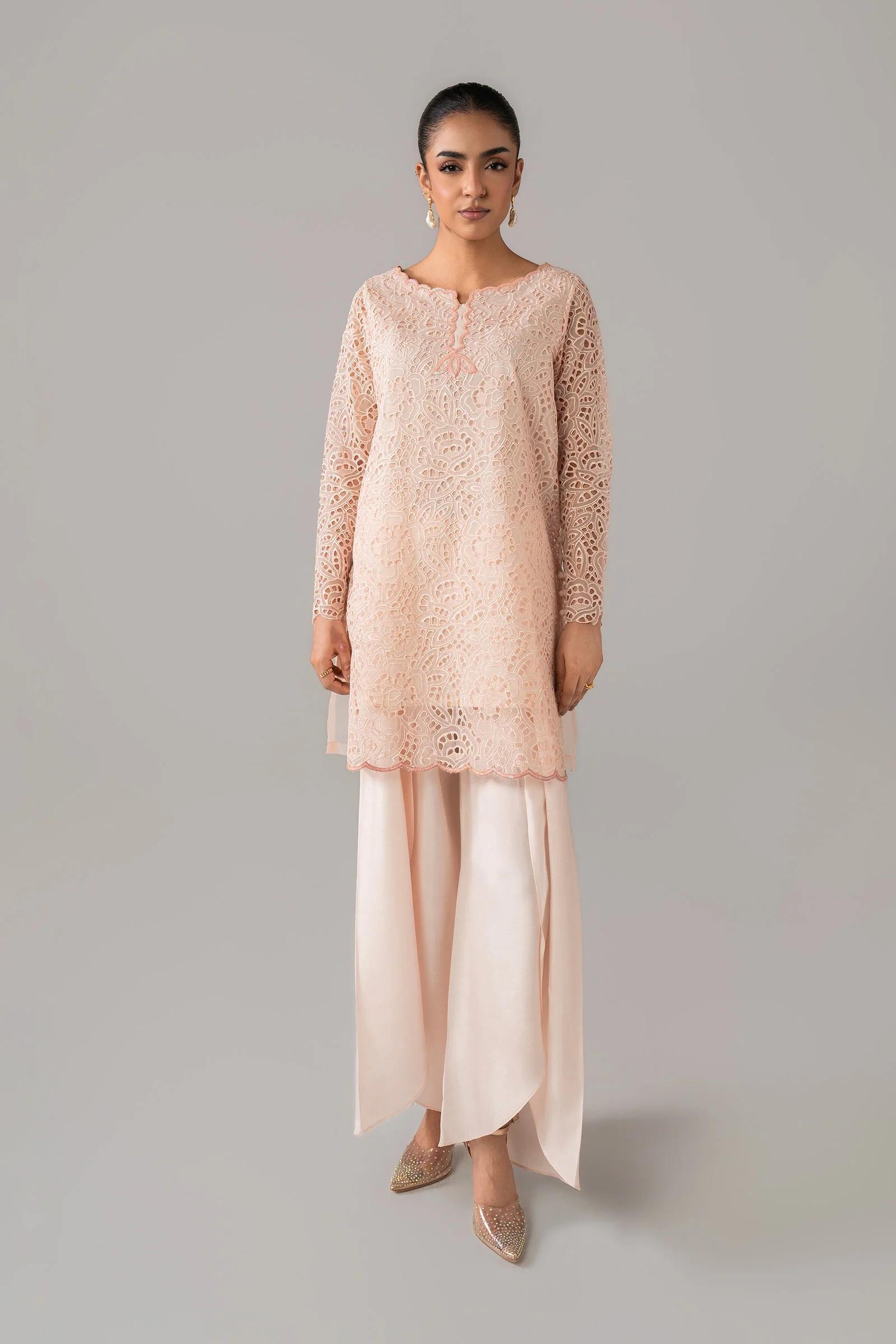 2 Pc Embroidered Organza Suit - Image 3