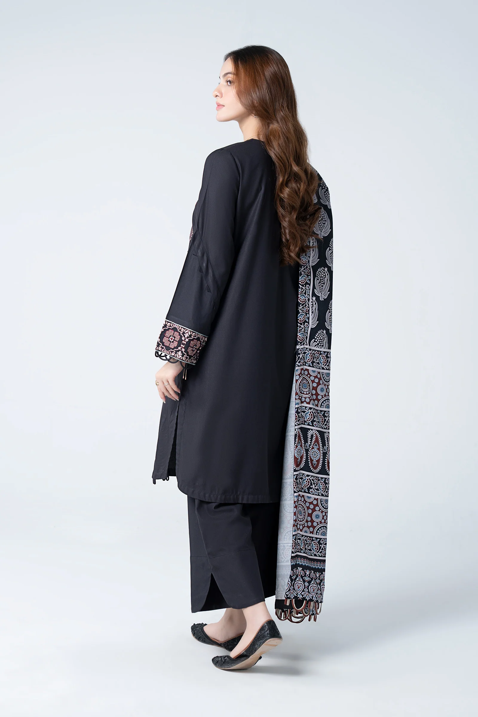 3 Pc Embroidered Twill Suit - Image 4