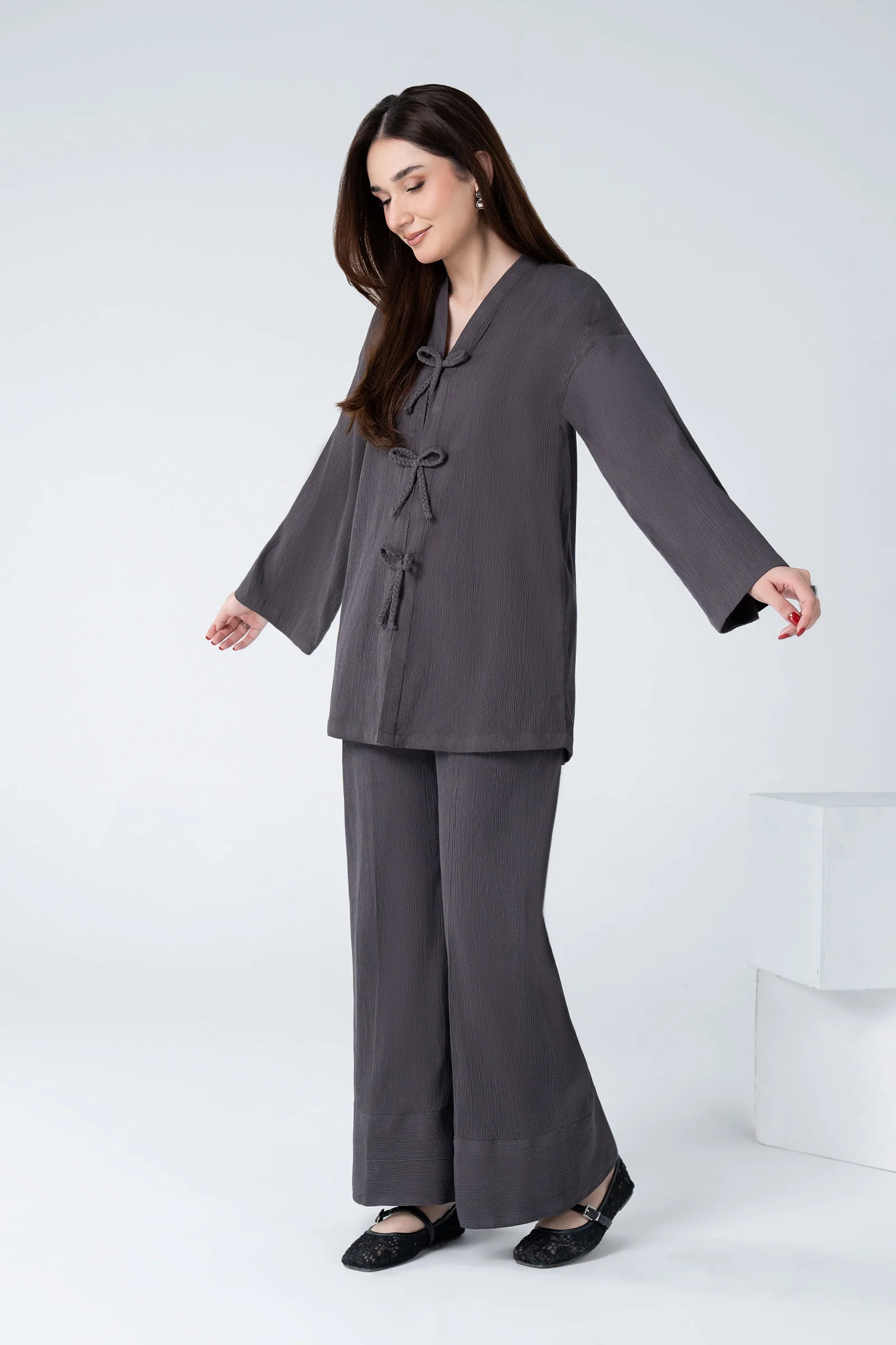 2 Pc Dyed Seer Sucker Suit - Image 5