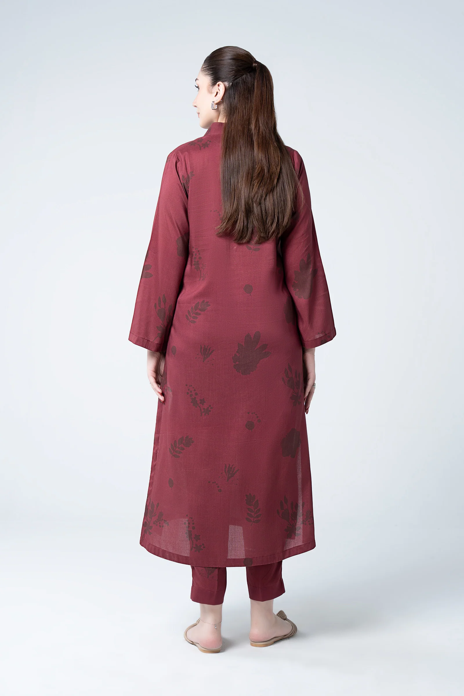 2 Pc Printed Slub Khaddar Suit - Image 5