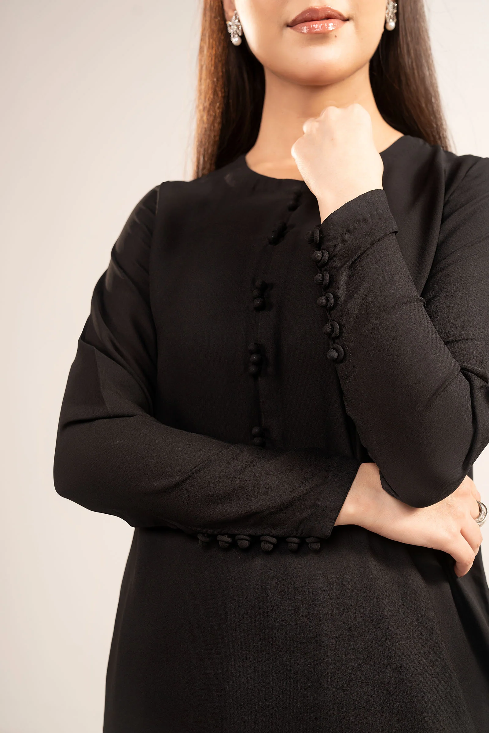 3 Pc Embellished Raw Silk Suit - Image 4