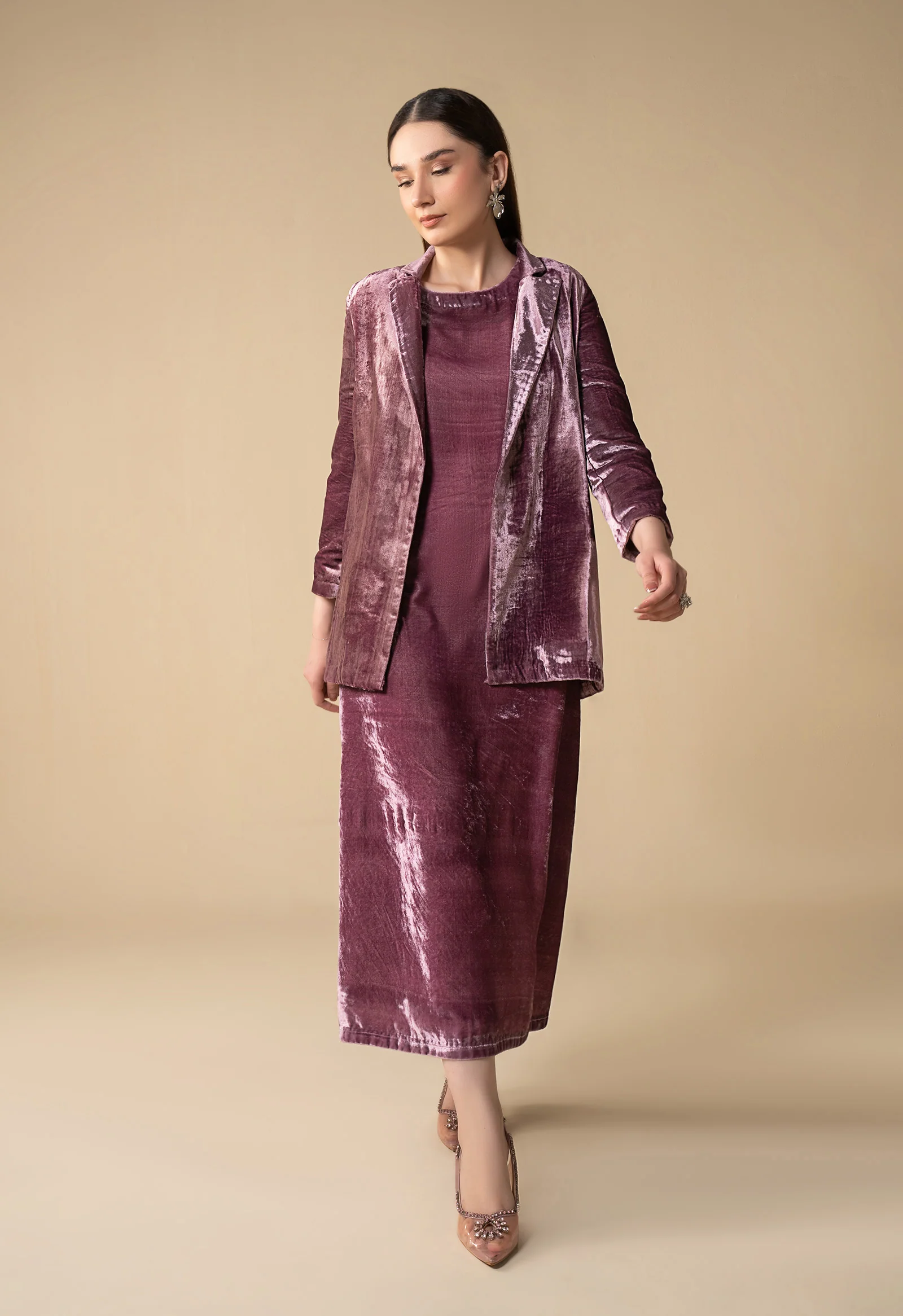 2 Pc Dyed Velvet Suit - Image 10