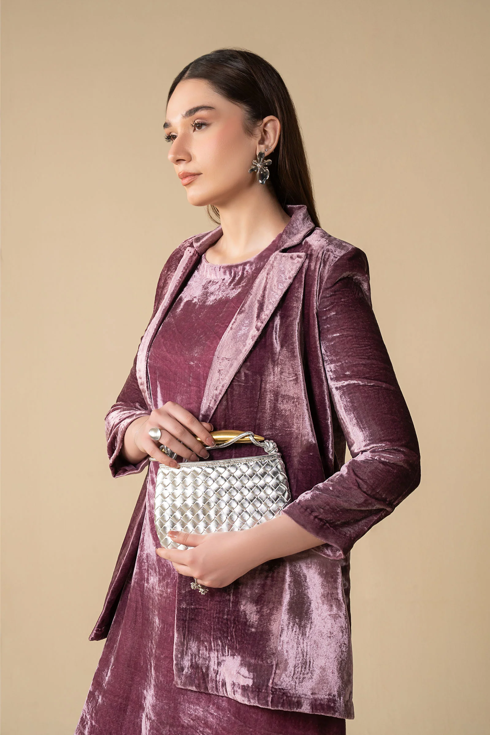 2 Pc Dyed Velvet Suit - Image 6