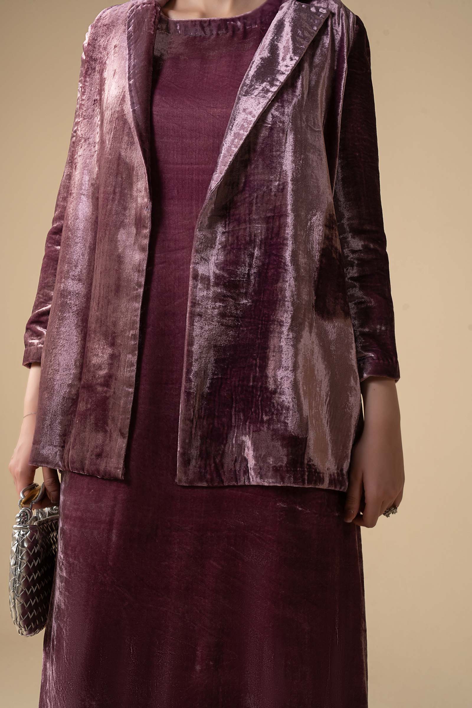2 Pc Dyed Velvet Suit - Image 8
