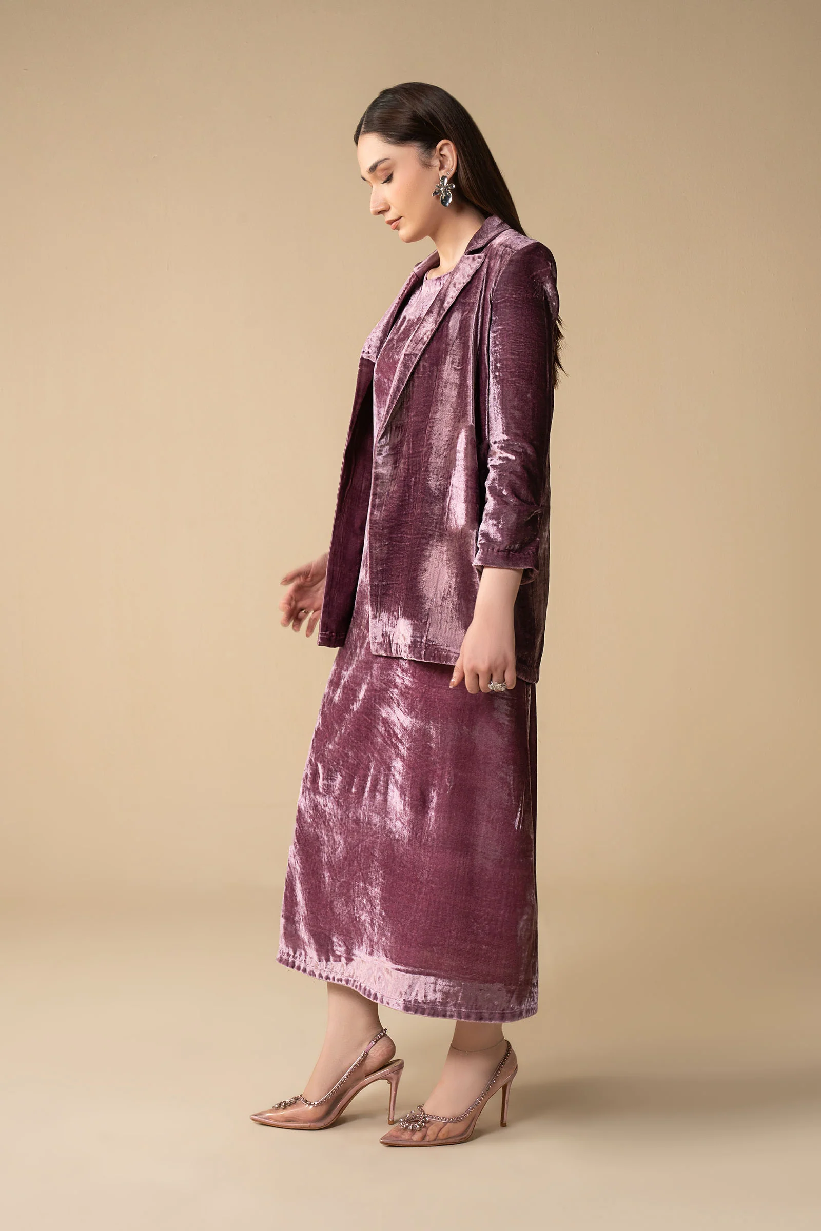 2 Pc Dyed Velvet Suit - Image 9