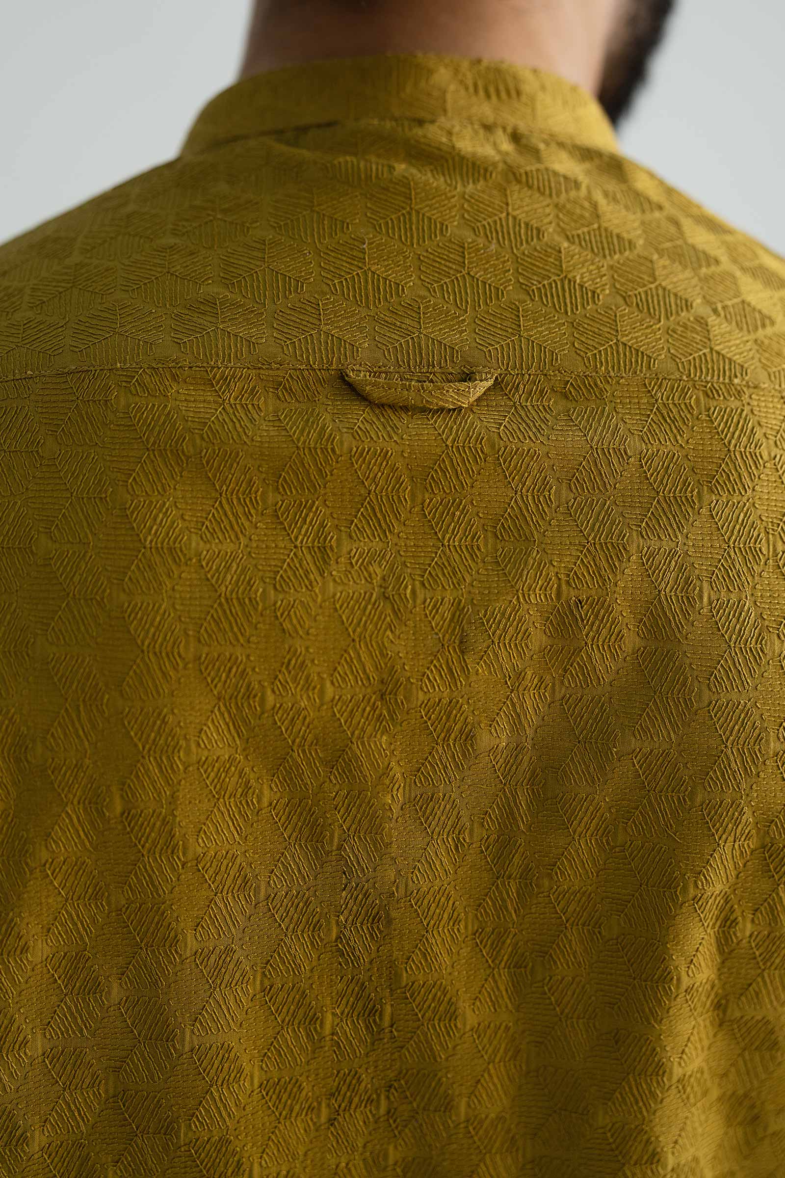 Embroidered Cotton Kurta - Image 4