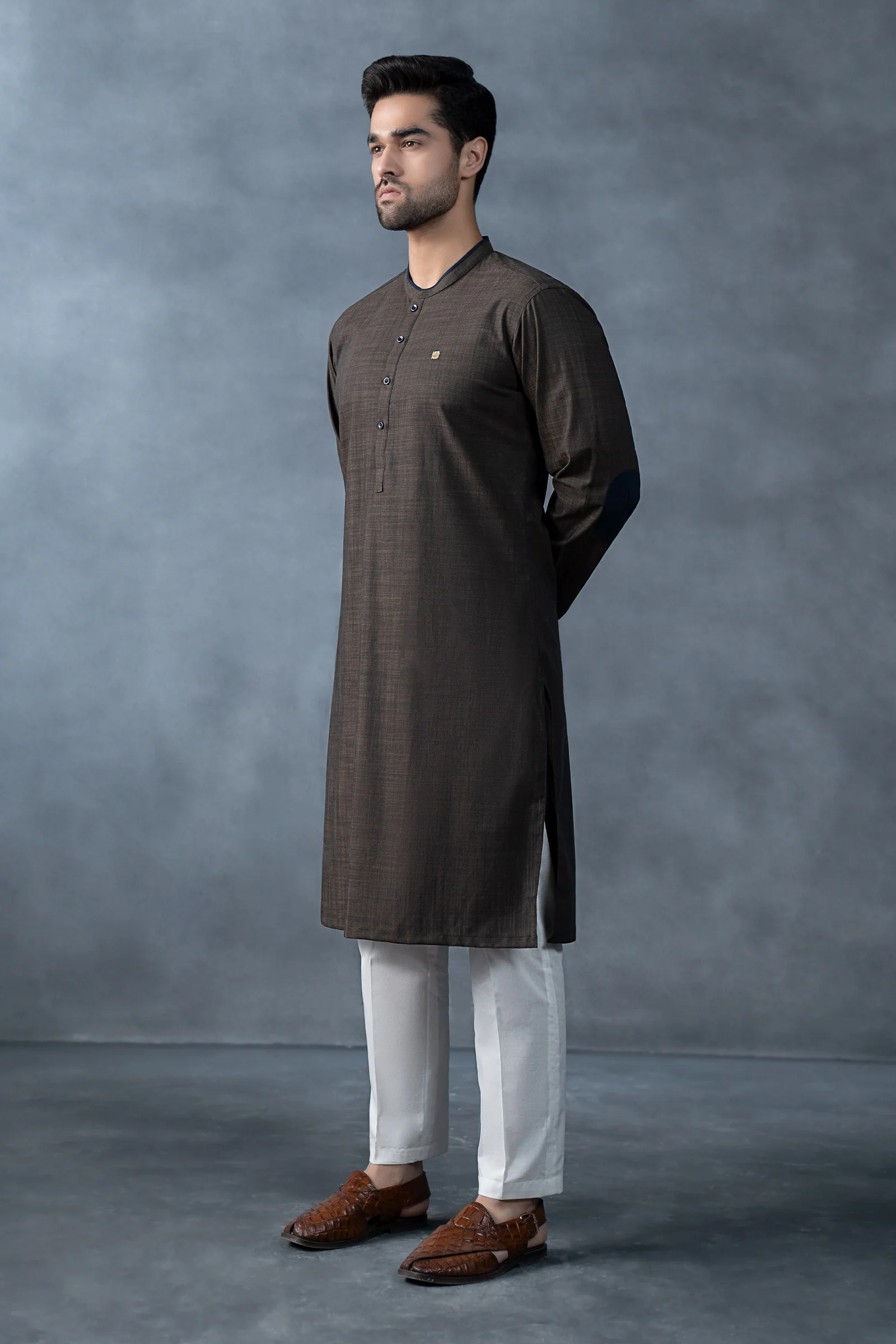 Nova Yarn Dyed Khaddar Kurta - Image 7