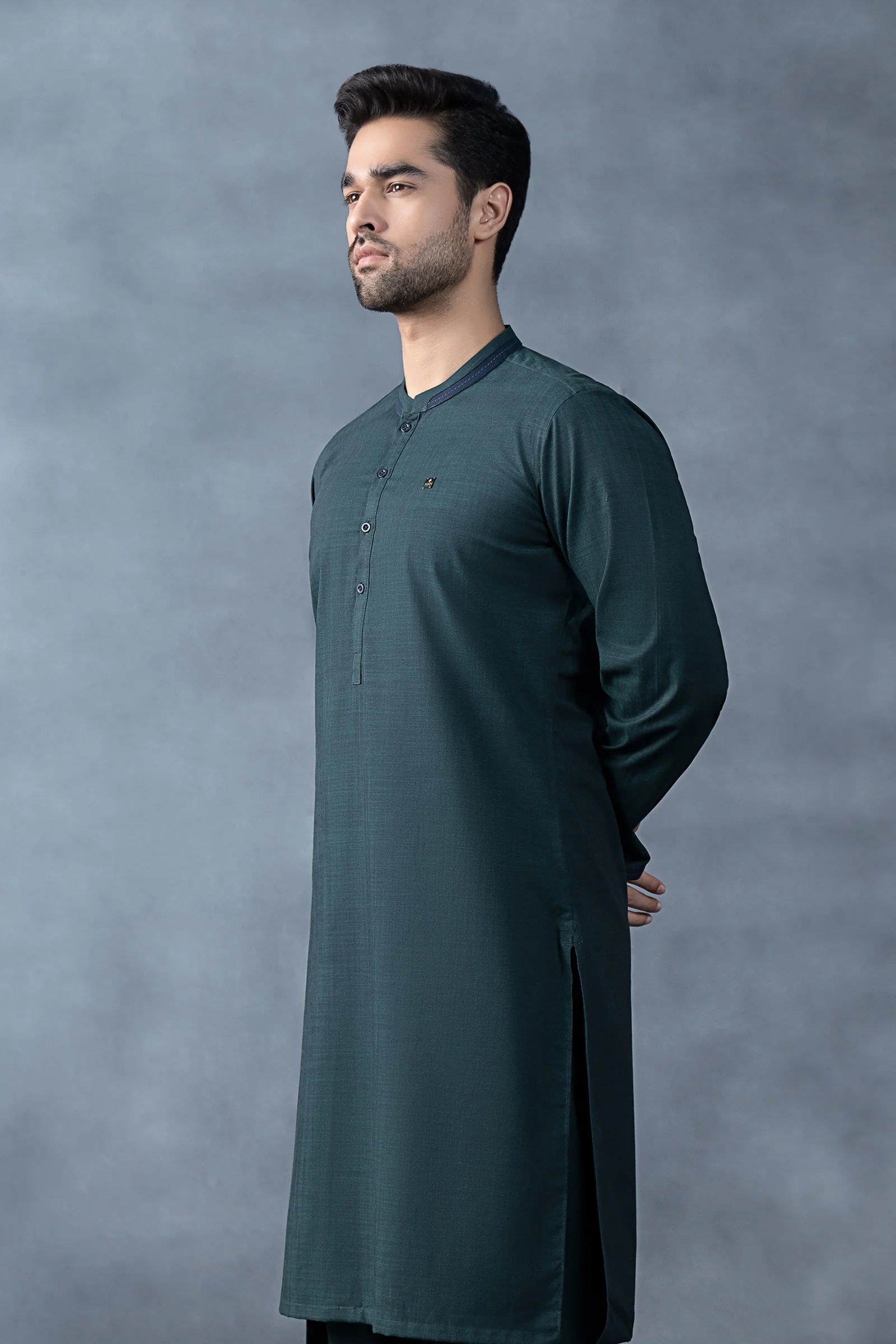 Nova Yarn Dyed Khaddar Kurta - Image 6