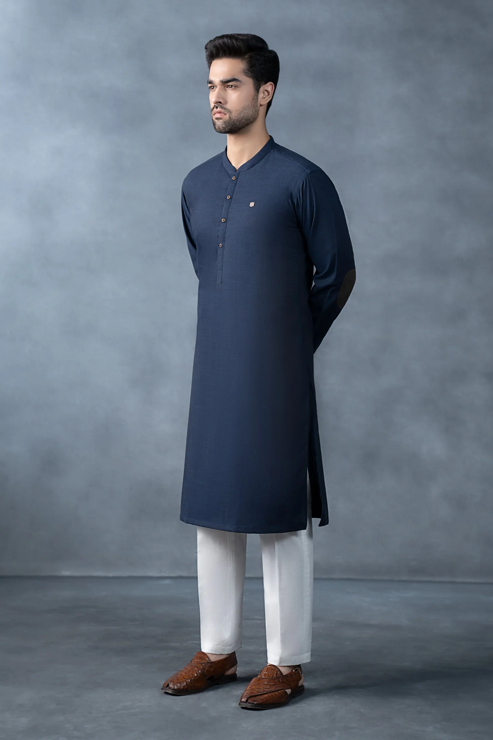 Nova Yarn Dyed Khaddar Kurta - Image 7