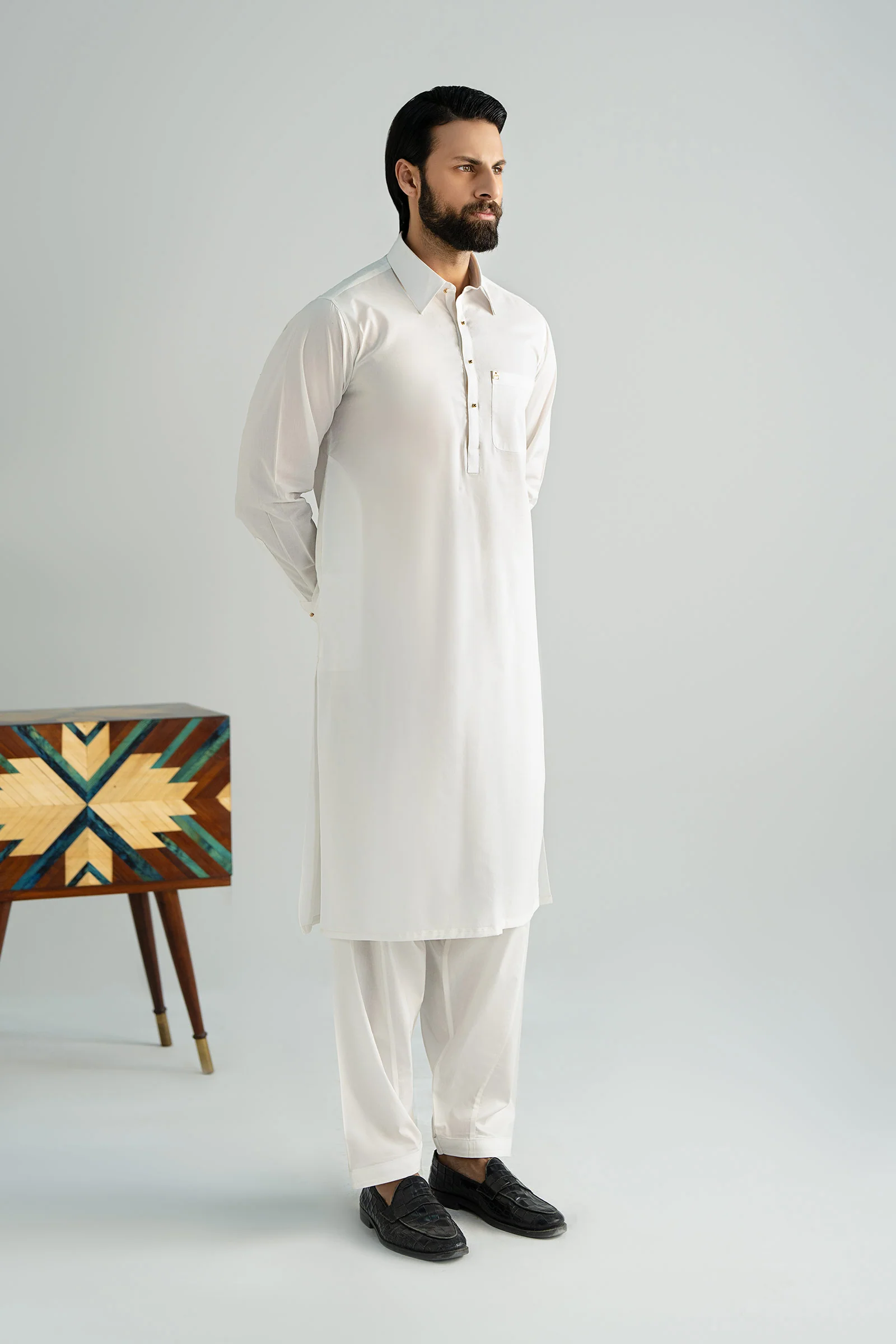2 Piece Cotton Suit - Image 3