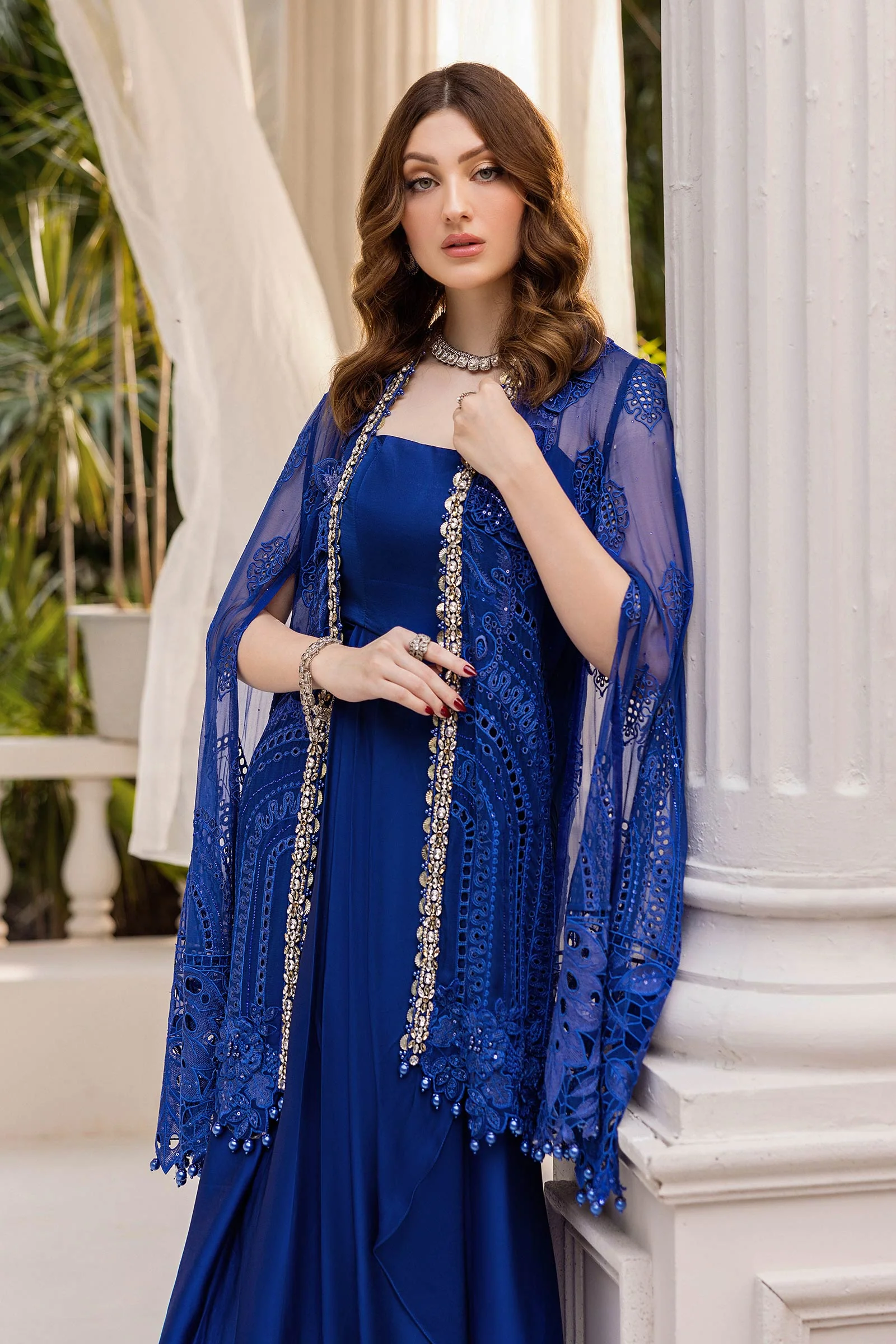 3 Piece Unstitched Embroidered Chiffon Suit | MPC-25-103 - Image 8
