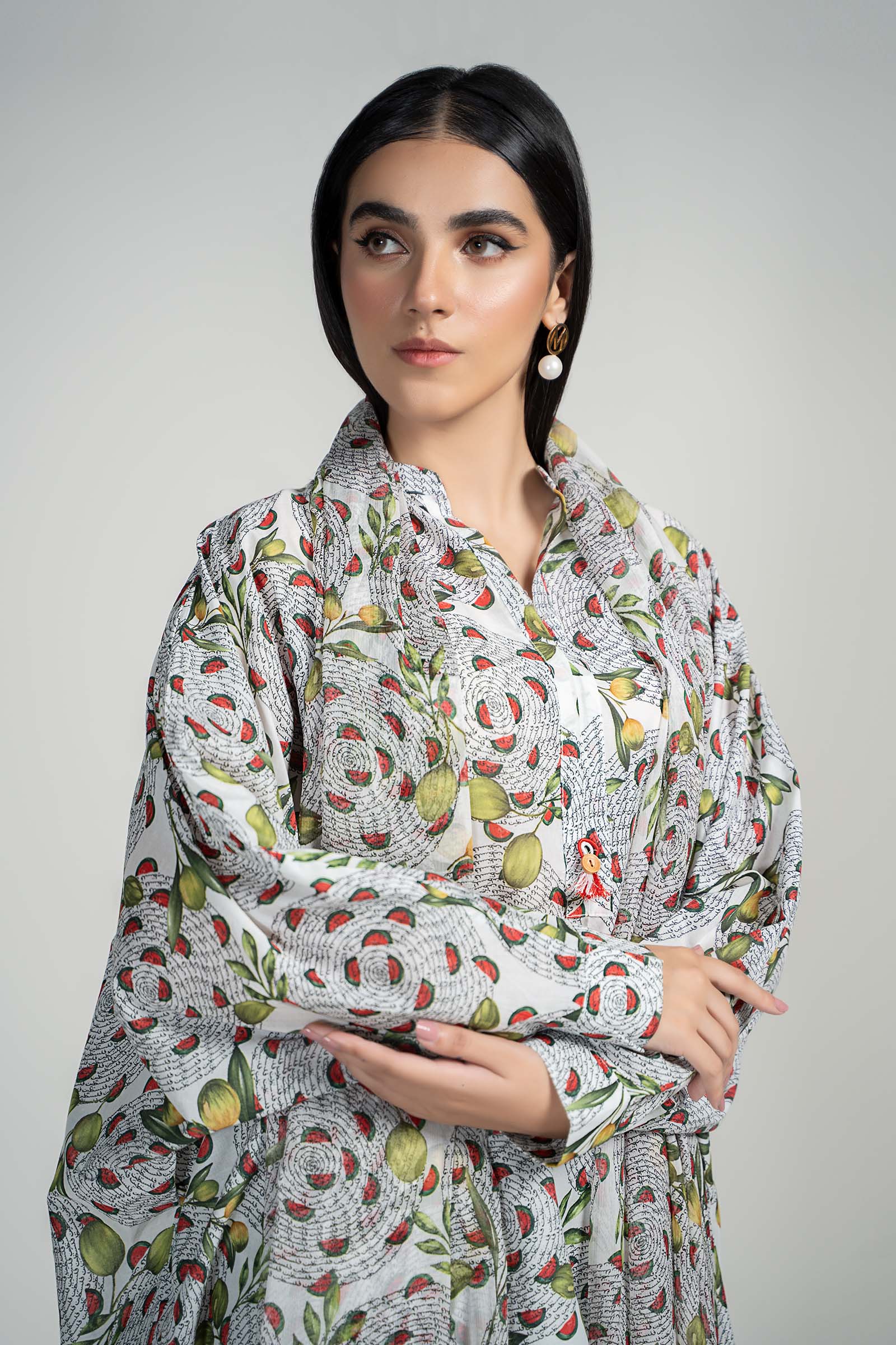 3 Piece Printed Lawn Suit - Image 3
