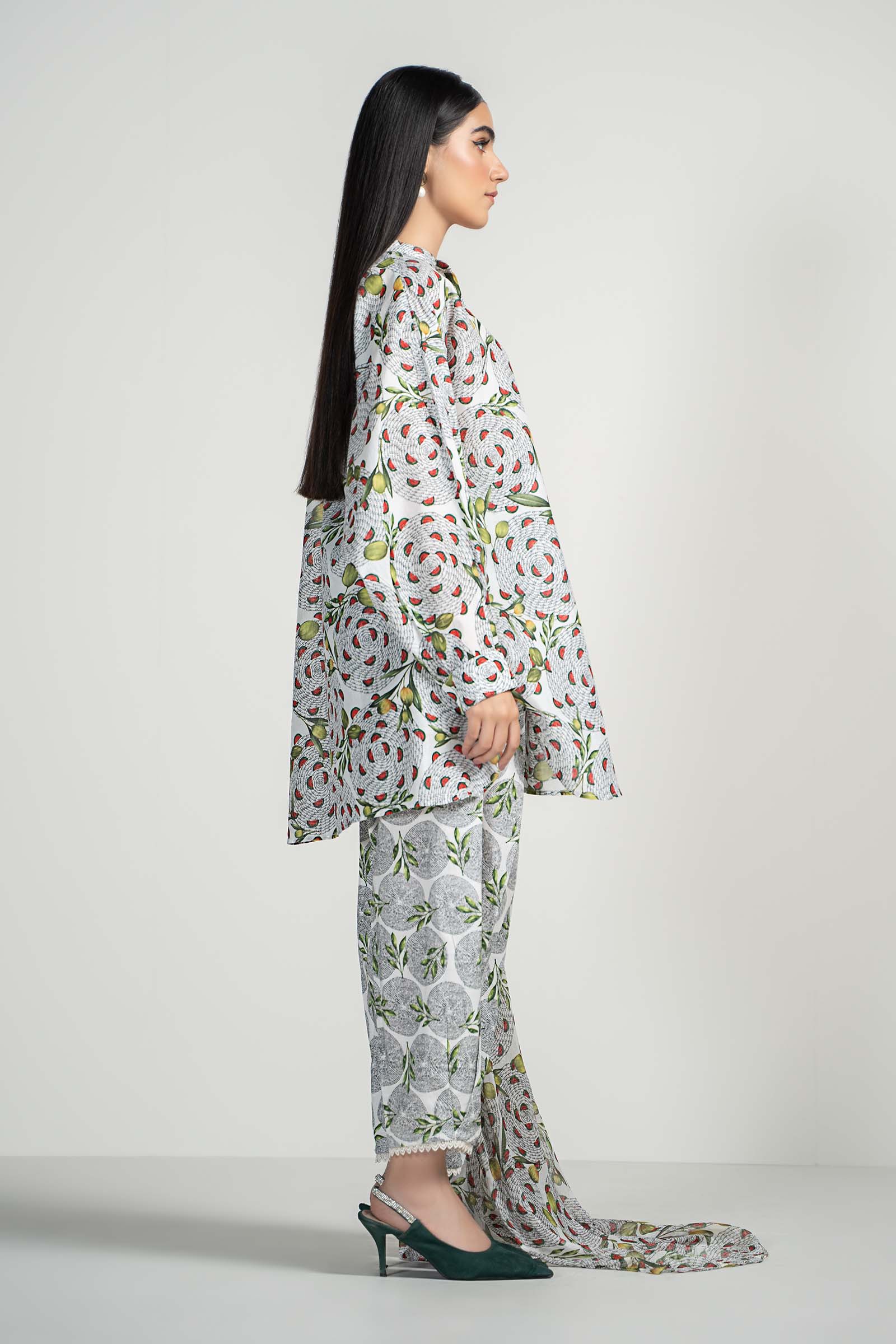 3 Piece Printed Lawn Suit - Image 5