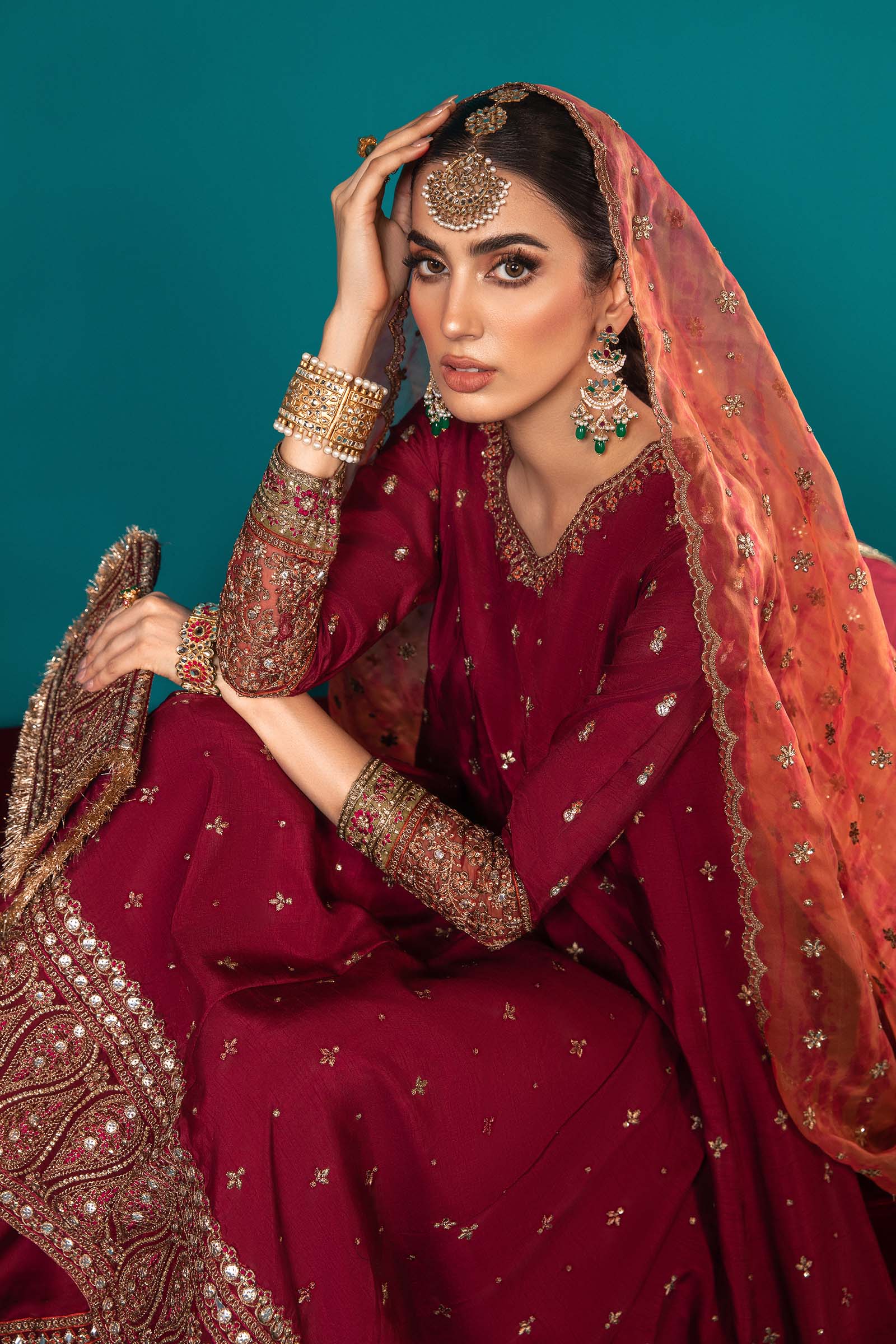 3 Piece Embroidered Suit - Image 3