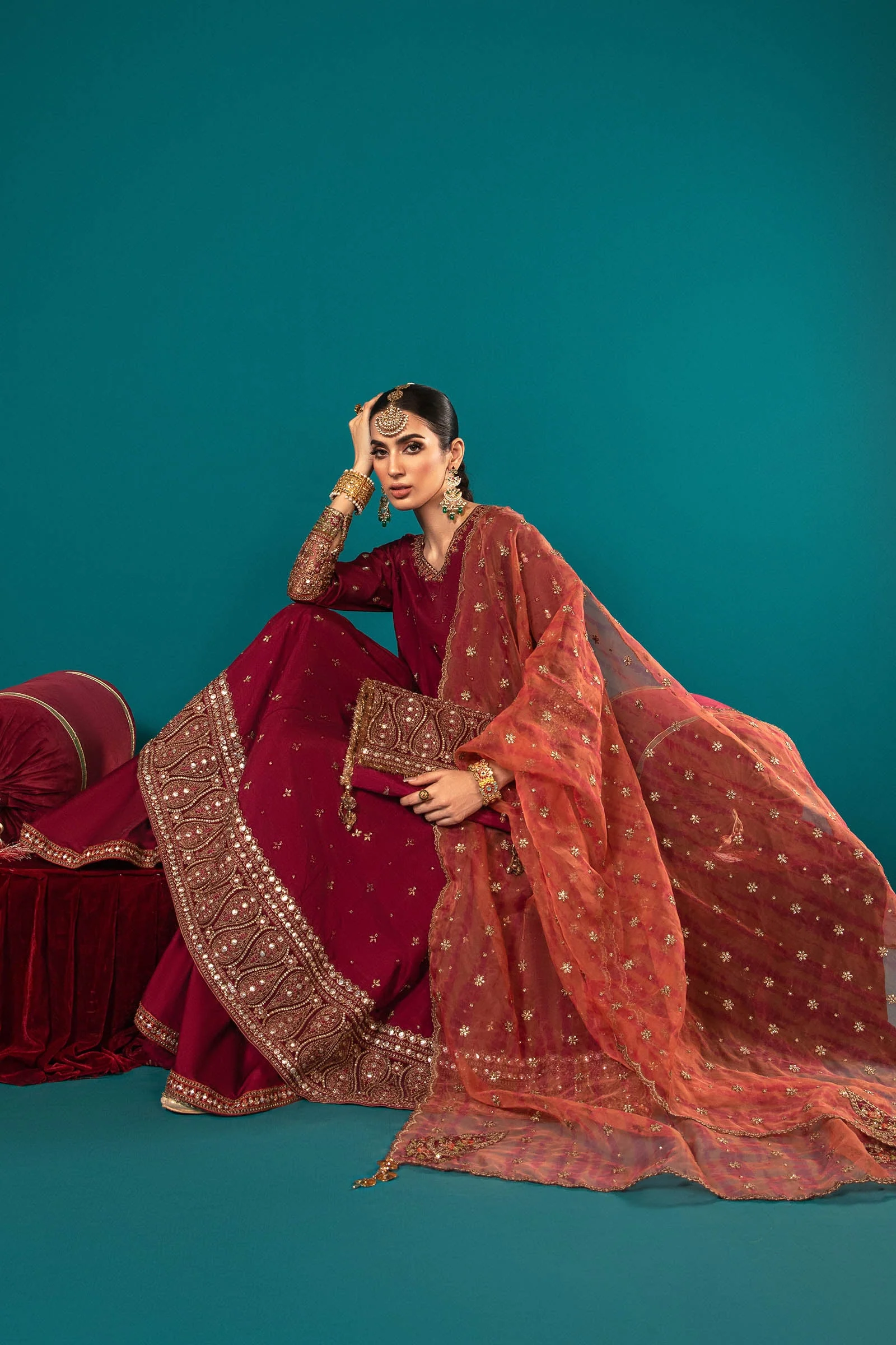 3 Piece Embroidered Suit - Image 7