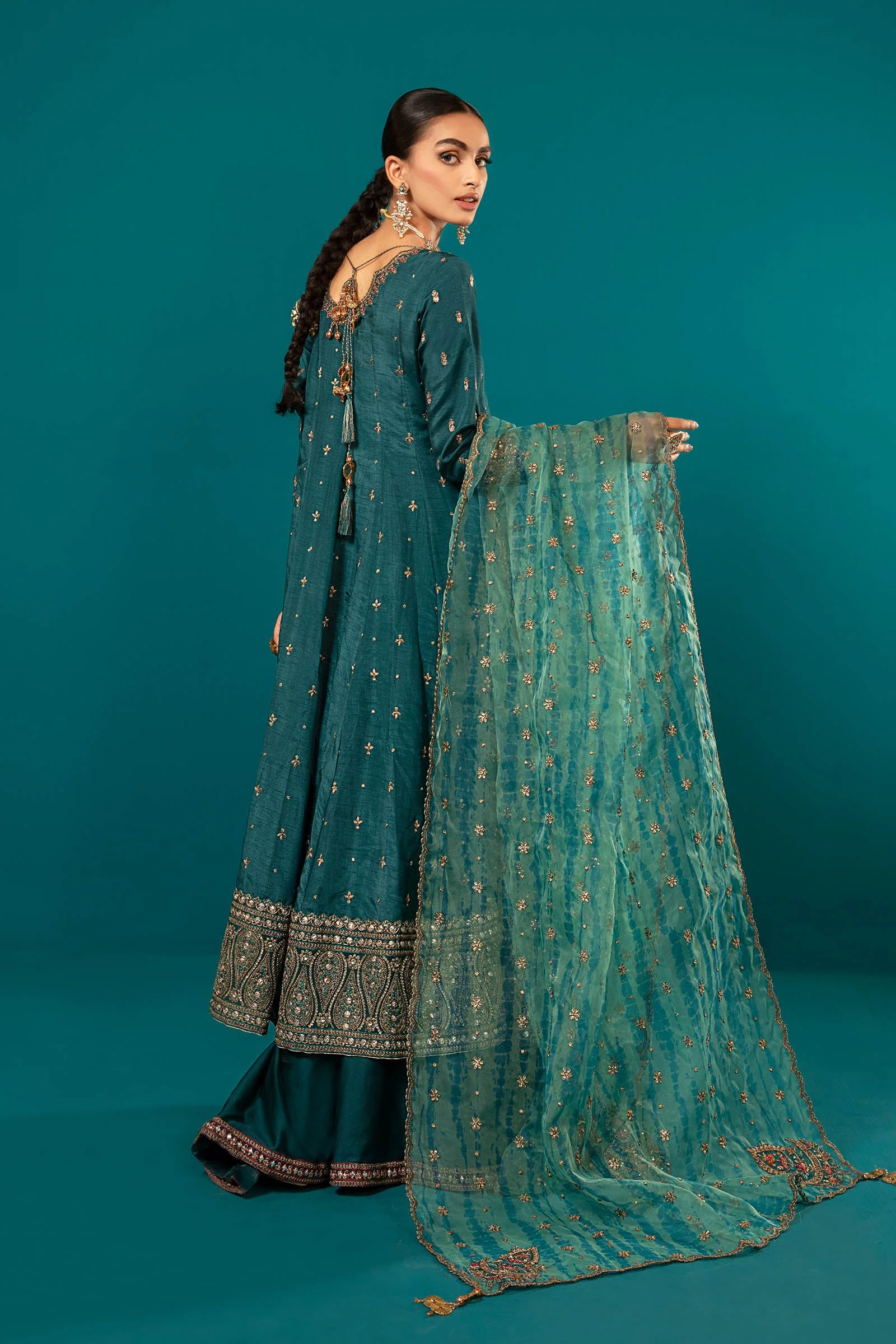 3 Piece Embroidered Suit - Image 9